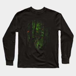 Lost In The Wilderness - Tropical Green Jungle Rainforest Nature Long Sleeve T-Shirt